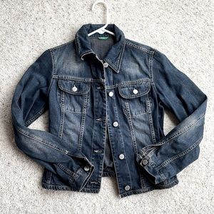 BENETTON Denim Jean Jacket sz S